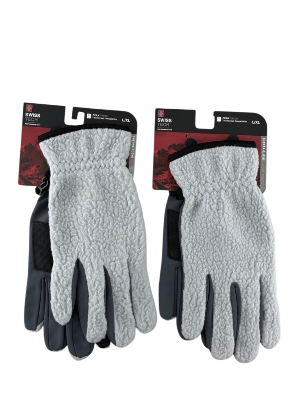 Men’s Swiss Tech Sherpa Winter Gloves 2-Pack Size L/XL